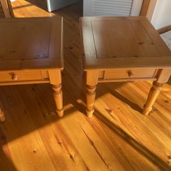Knotty Pine End Tables