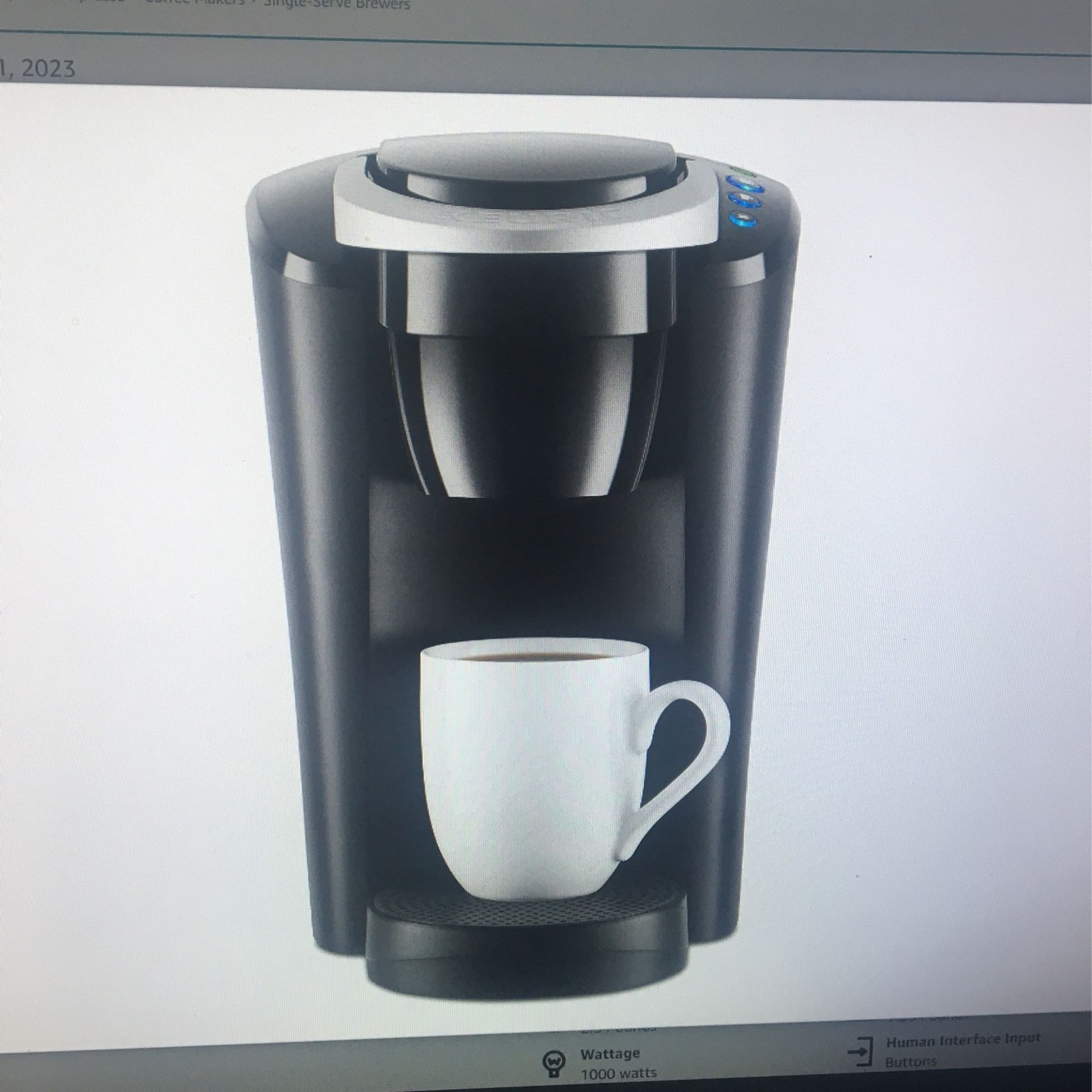NEW! Keurig K compact Single serve K cup Pod Coffee Maker Black