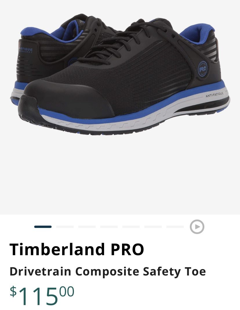 Timberland PRO Drivetrain Composite Safety Toe Black/Blue 11 D (M) ASIN: B07N3HC2SV