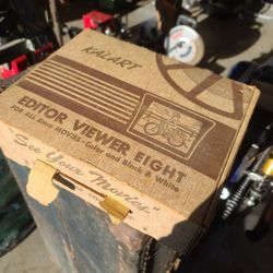 Old 8mm Movie Film Editor