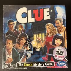 CLUE - The Classic Mystery Board Game by Hasbro Gaming - New Sealed