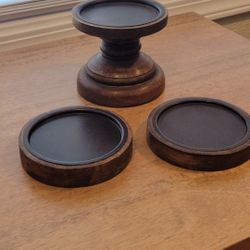 Candle Holders Wood