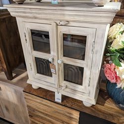 Imported Two Door Mini Cabinet End Table 