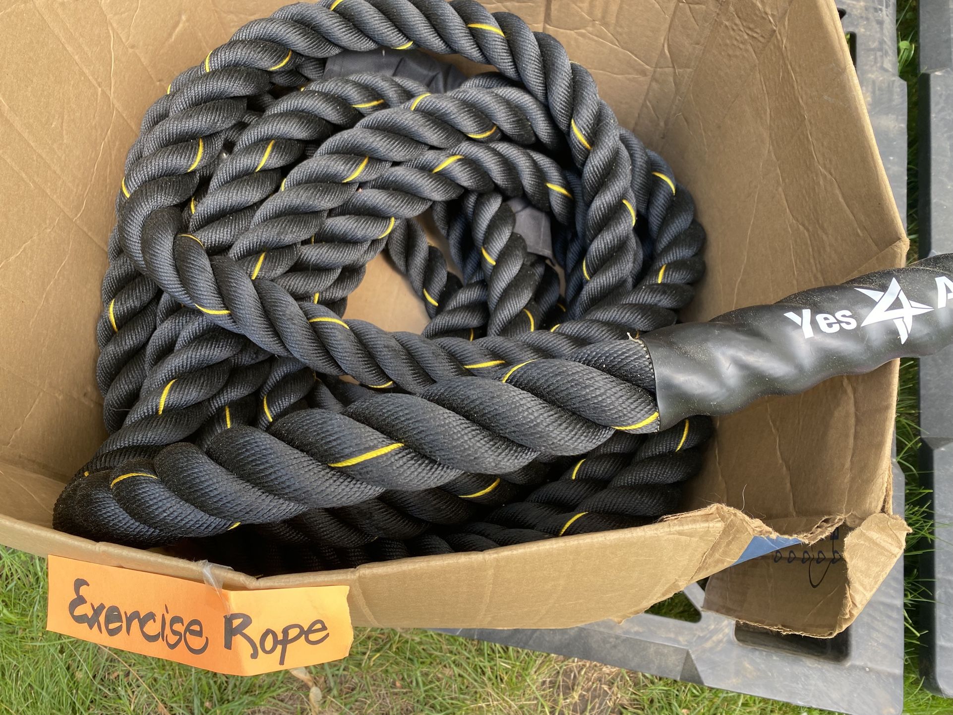 Yes4All 2.0 in Diameter Battle Rope, 50 ft Workout Rope