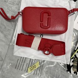 Marc Jacobs Snapshot Crossbody Bag Sandcastle Geranium