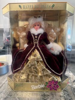 Vintage Barbie happy holidays 1996