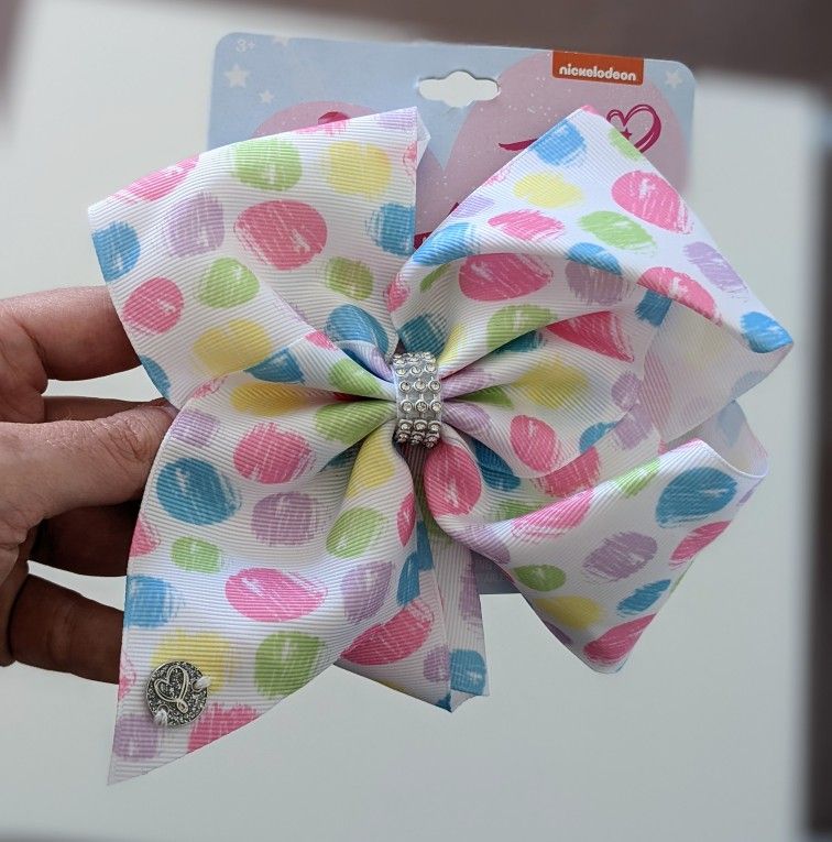 Brand New JoJo Siwa Signature Big Hair Bow EASTER Eggs Basket 