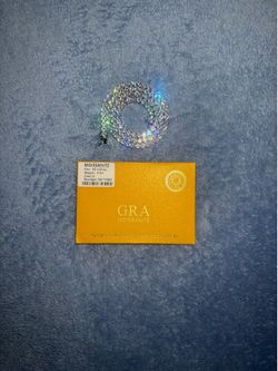 Brand new GRA Certified VVS 4mm 18 inch  Moissanite chain