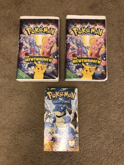 Pokémon VHS Tapes x3