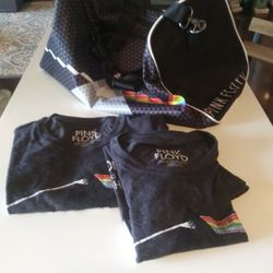Set Of 2 Tshirts And Sports Bag - Pink Floyd