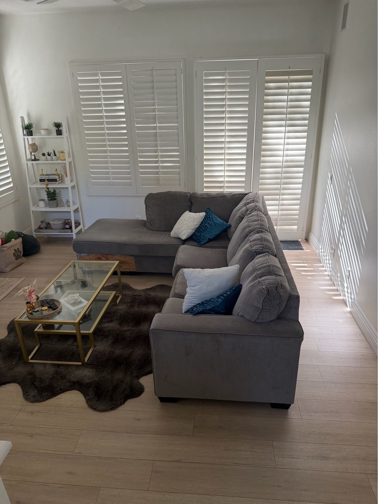 Grey sectional