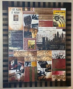 Ode to Gershwin for Z Gallerie Canvas Artwork 48x60