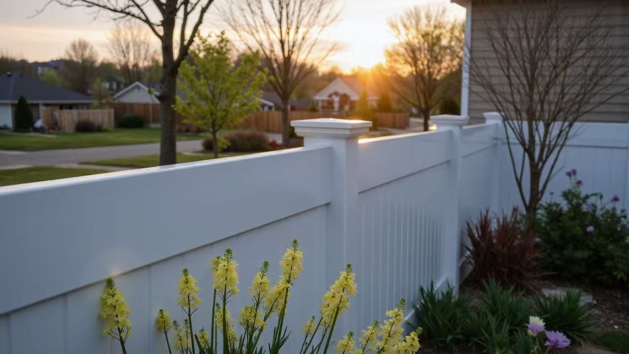 New 6‘x8' Vinyl Fence White
