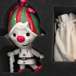 NIB 100% PANDORA 2025 Limited Edition Christmas Elf Ornament & Charm Gift Set
