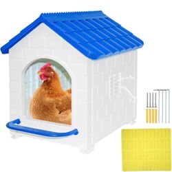 Waterproof Chicken Nesting Boxes for Chickens, Nesting Box for Laying Eggs, Washable Nesting Pad, Wall or Ground Mounted, Indoor & Outdoor Laying for
