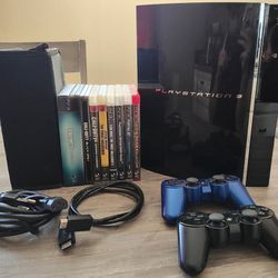 PlayStation 3 PS3 80GB CECHE01 HHD Backwards Compatible w PS2 Games