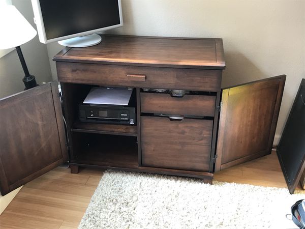 Mahogany Verona Cabinet Desk For Sale In Bothell Wa Offerup