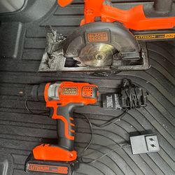 Black and Decker Drill and Saw Combo