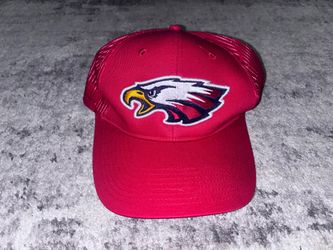 Port Authority Red Embroidered Eagle Mesh Trucker Hat Snapback