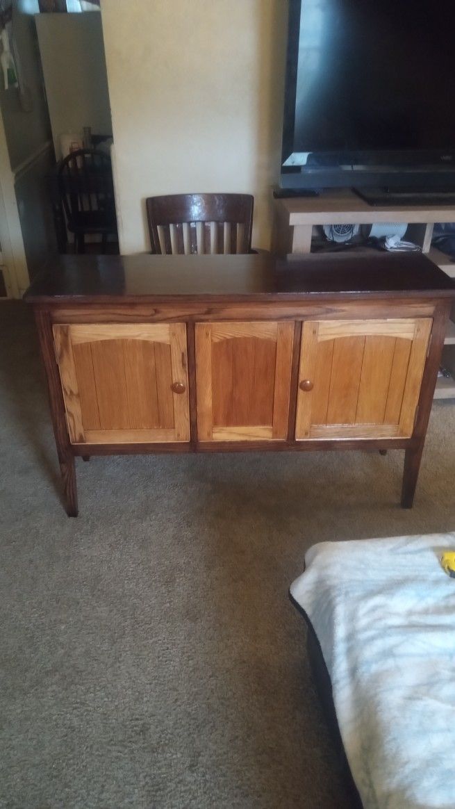Custom Wood Sideboard w/Inner Drawer