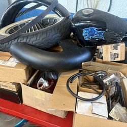 Harley Davidson sportster parts lot