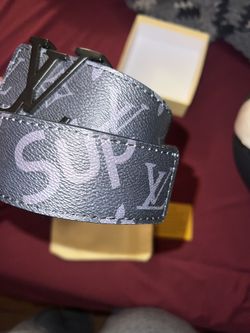 Black Louis Vuitton Supreme Belt