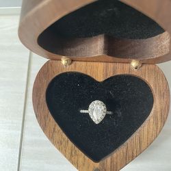 Lab-Grown Diamond Engagement Ring | Pear Cut | White Gold