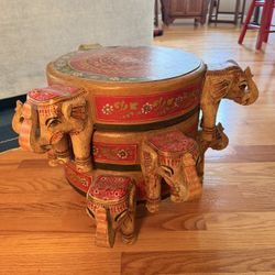 Unique side table or set of low stools - multi-use 