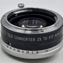 B120 SOLIGOR MC AUTO TELE CONVERTER 2X TO FIT KONICA - MADE IN JAPAN