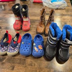 7-9T Boys Toddler Shoes 5 Pairs