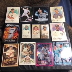 New York Yankees Baseball Cards Ft. 2 Aaron Judge Insert Cards And More All Mint Condition! 