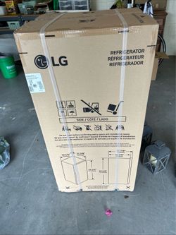 New 6 cubic refrigerator.
