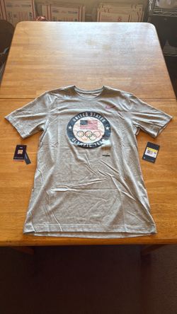 New Nike Team USA Shirt US Olympics Gray Men’s S Small