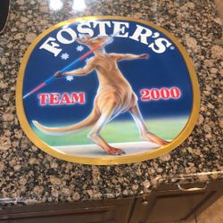 Foster’s Beer Tin Sign Team 2000 Olympics 2ft Wide 2ft High