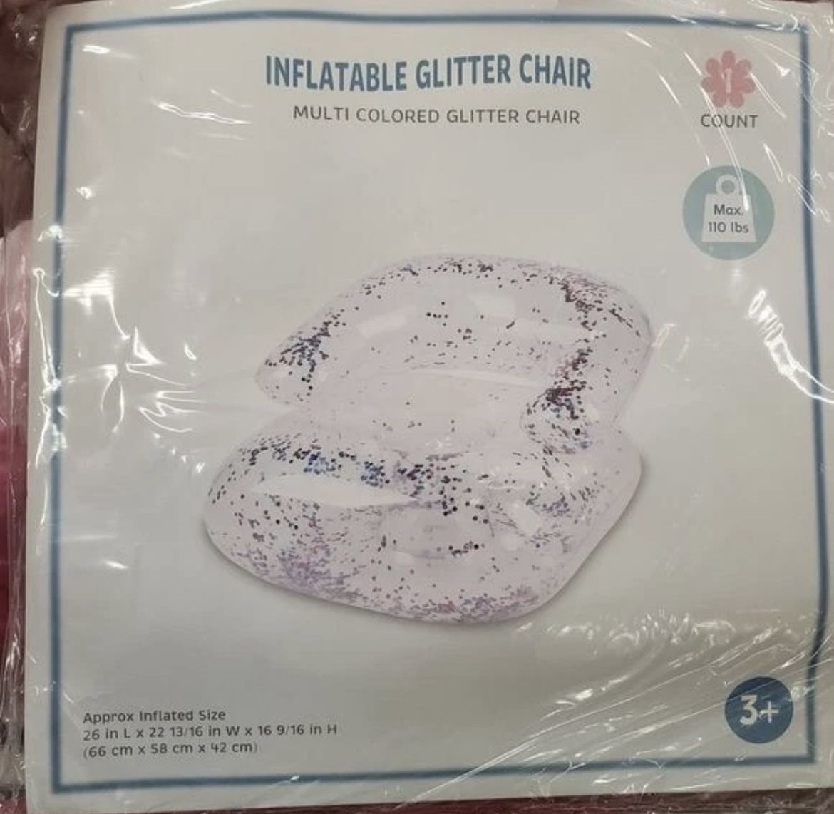 Inflatable Glitter Chair/ Kids Room/ Glitter Chair/ Decoration/