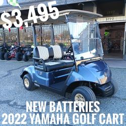 Yamaha 2022 golf cart AC $3,495 (NEW BATTERIES) cash price plus taxes and fees 