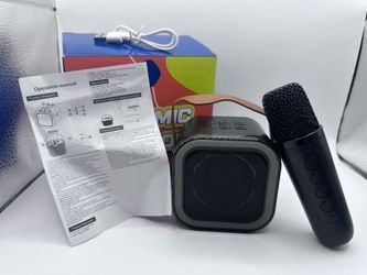 Portable Bluetooth Karaoke Machine with Wireless Microphone