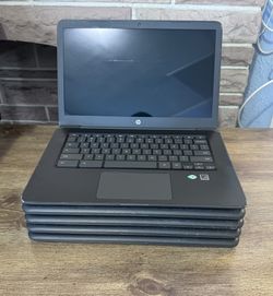 (LOT OF 5) HP 14A G5  - 14" Chromebook - AMD A4-9120c @ 1.60GHz 4GB RAM 32GB SSD