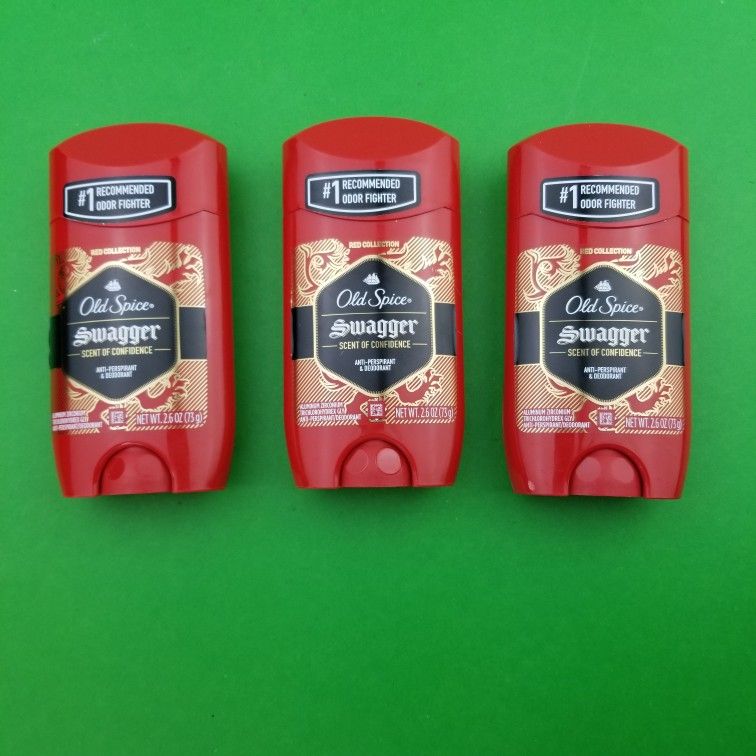3x Old Spice Men's Swagger Antiperspirant & Deodorant Invisible Solid Cedarwood