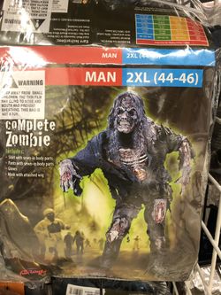 Zombie Halloween costume for adults