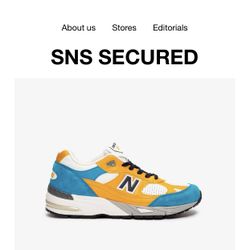 New Balance 991 X SNS  Size 9  Exclusive Release UK