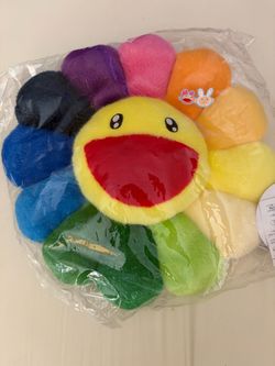 Takashi Murakami Rainbow Flower Plush Cushion