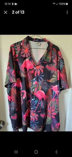 Hardaddy Graphic Button Front Casual Polyester Shirts Size 3XL Lot of 4 Shirts