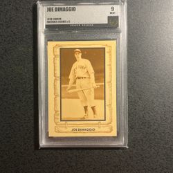 Joe DiMaggio ‘80 Baseball Legends Card -Graded 9