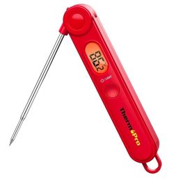 ThermoPro Instant Read Meat Thermometer Digital LCD Cooking BBQ Food TP03 Red