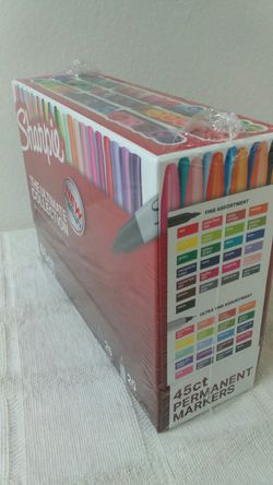 Sharpie the ultimate collection permanent Markers 45-Count. 25- fine point  and 20 ultra fine. for Sale in Lakewood, WA - OfferUp