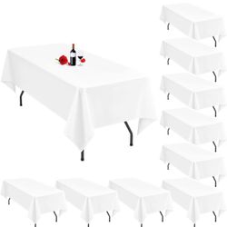 6Pack White Tablecloth 60x126 Inch White Table  X(5)