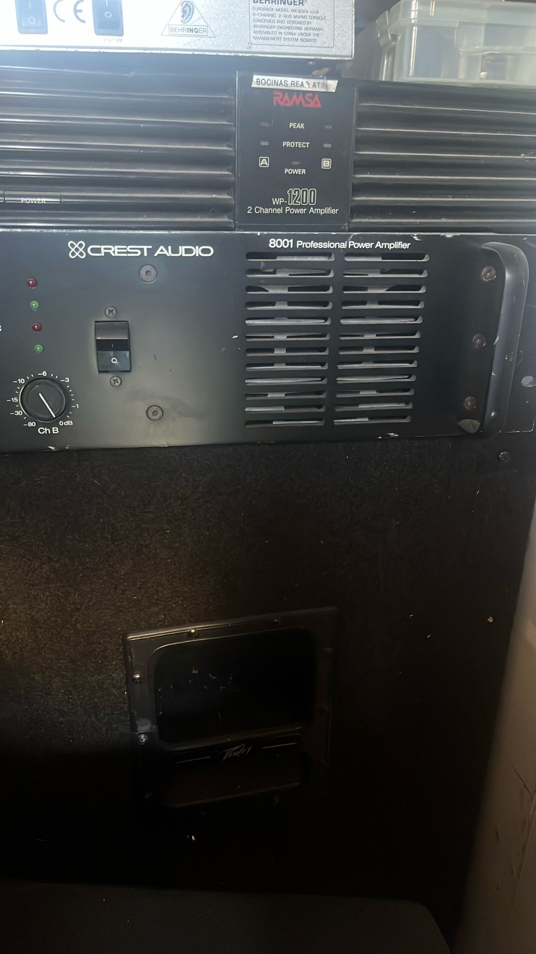CREST AUDIO 8001 Professional Power Amp