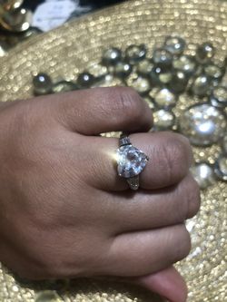Engagement ring silver 925 size 7 half