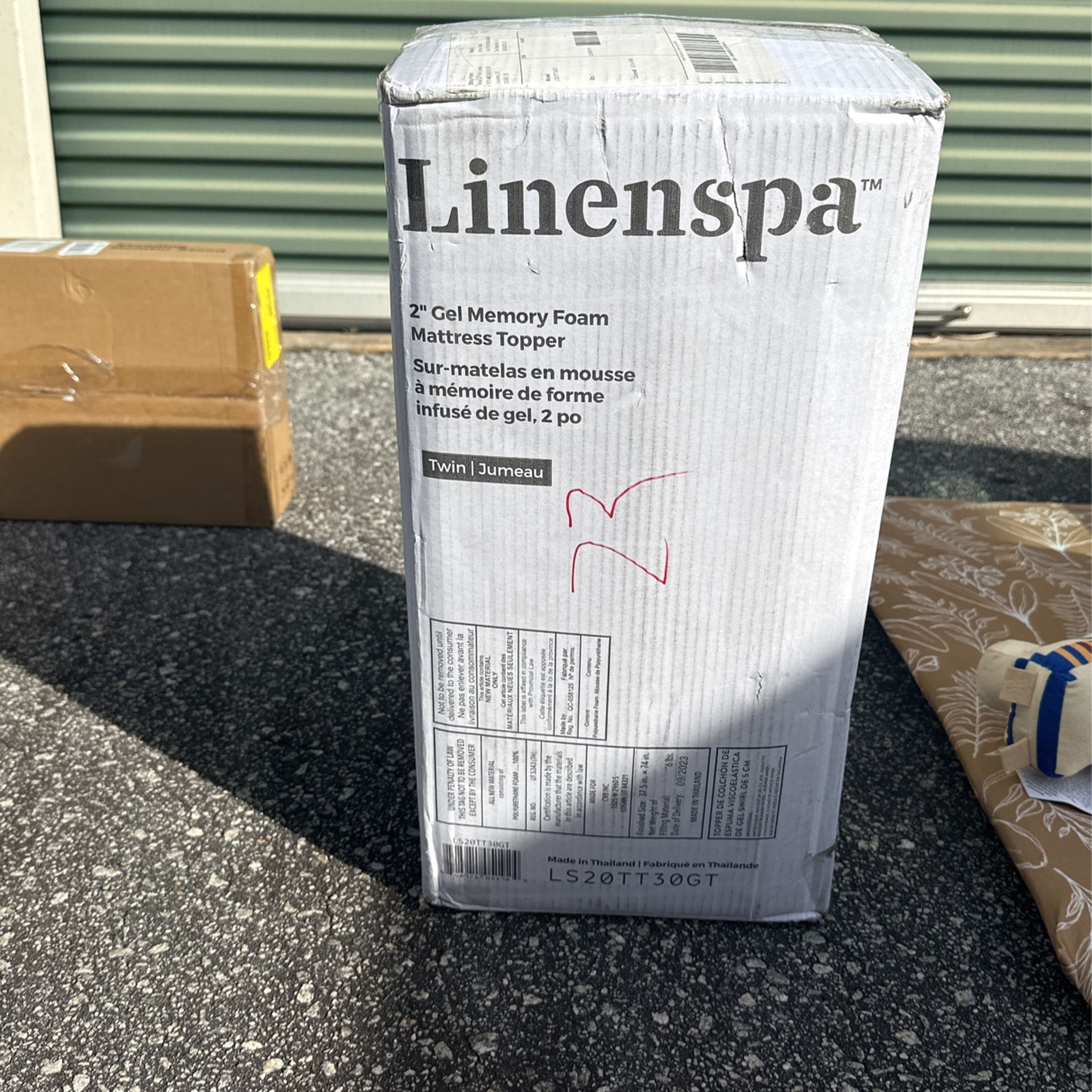 Twin Gel Mattress Topper